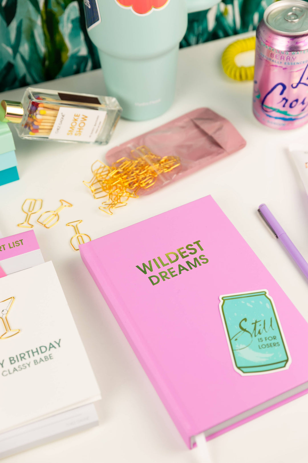 Wine Glass Paper Clips, 25 pack