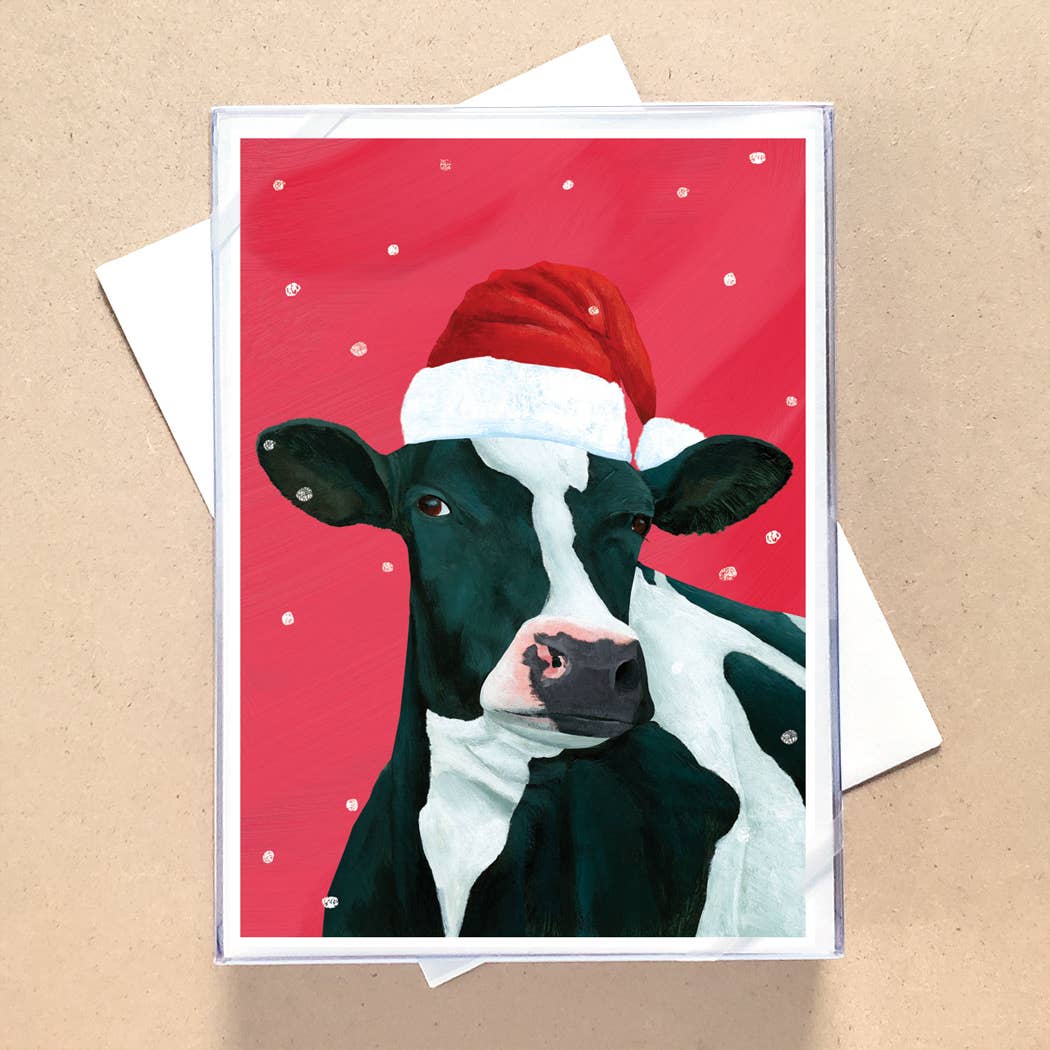 Cow Holiday Cards, Box of 12