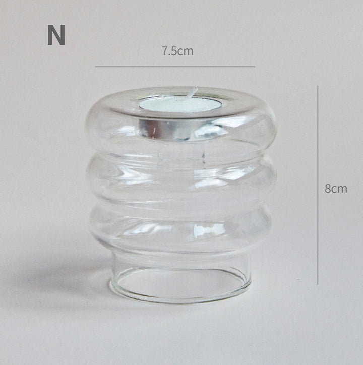 Modern Glass Candlestick, 22 shapes