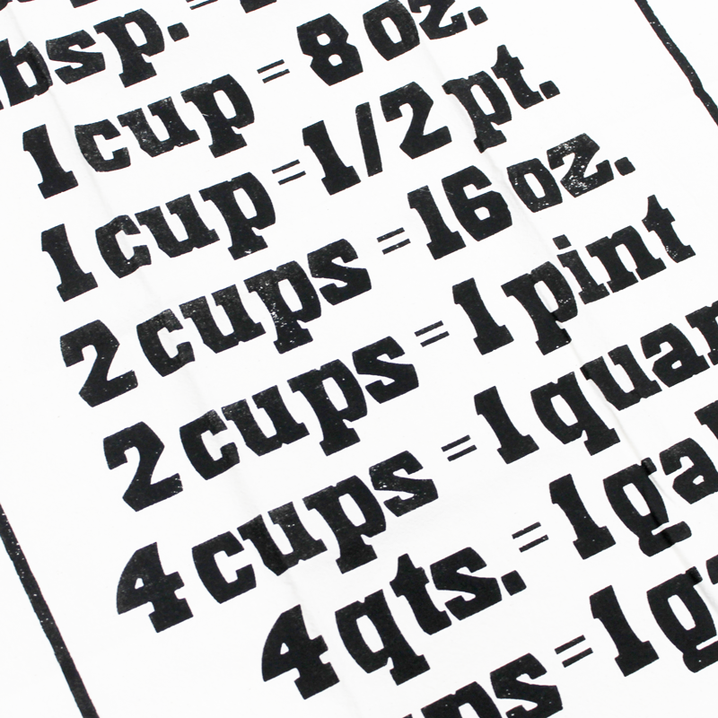 Measurement Tea Towel