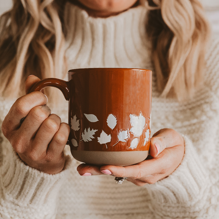 Fall Leaves Mug, 14 oz