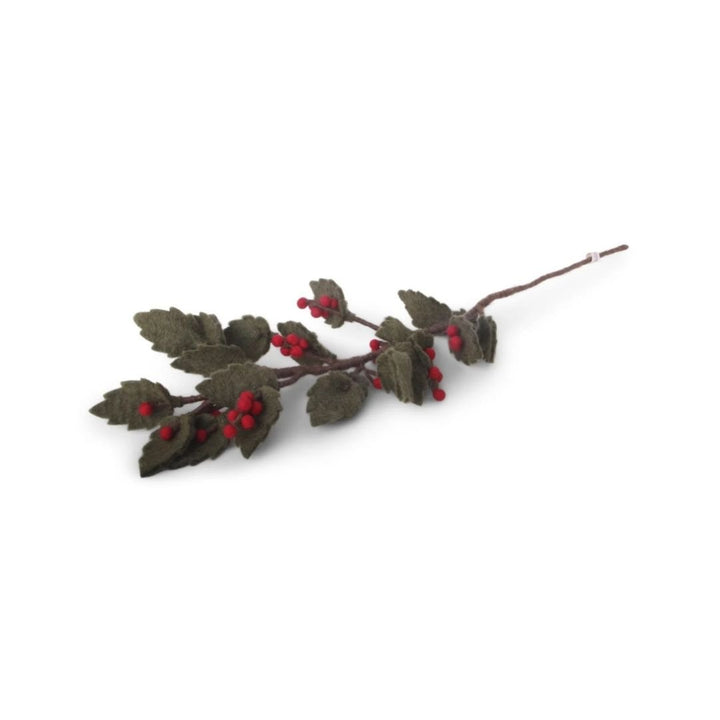 Holiday Felt Flowers and Branches, 10 varieties