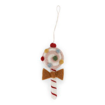 Felt Candy Cane Ornament, 3 Designs