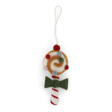 Felt Candy Cane Ornament, 3 Designs