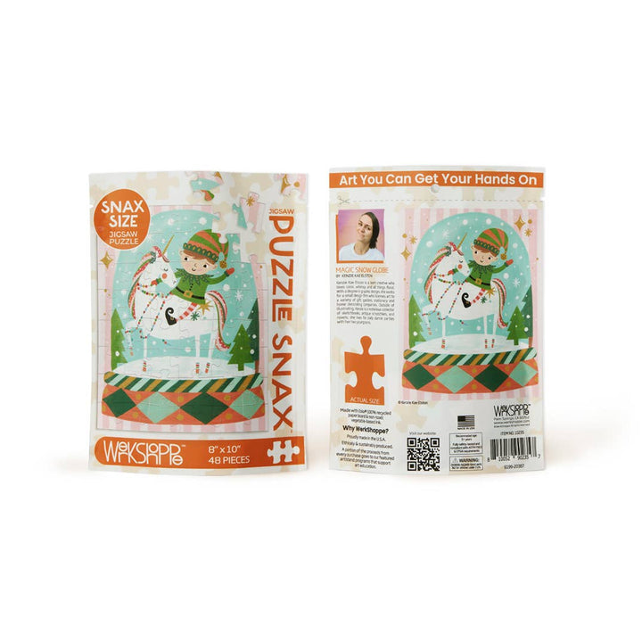 Magic Snow Globe Snax Puzzle, 48 Pieces