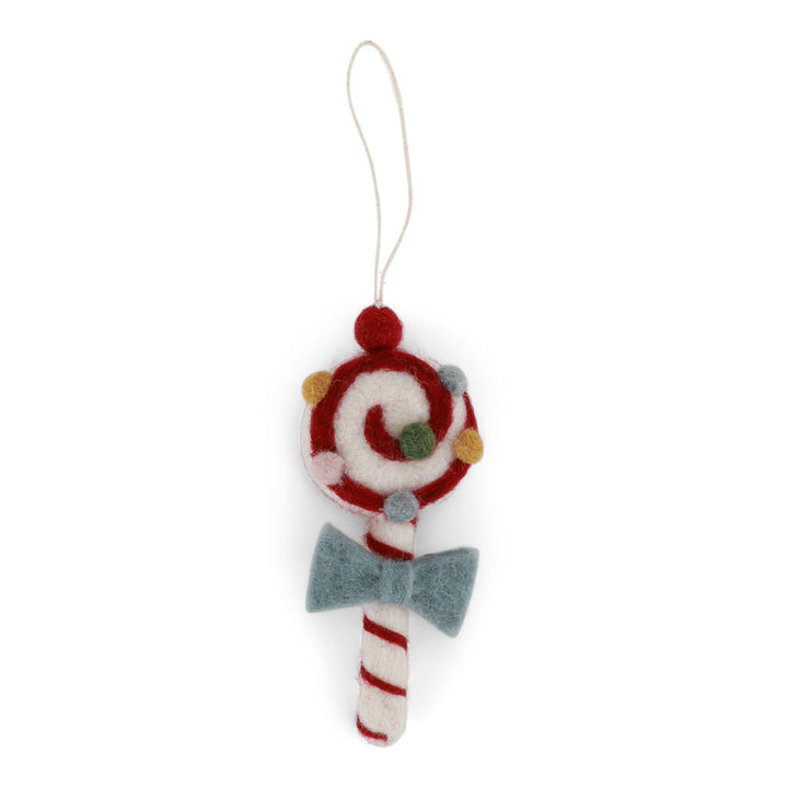 Felt Candy Cane Ornament, 3 Designs