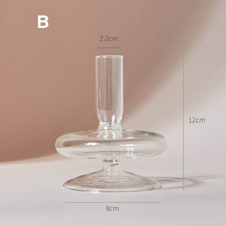 Modern Glass Candlestick, 22 shapes