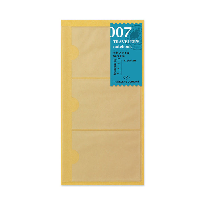 Traveler's Card File Insert, Regular Size