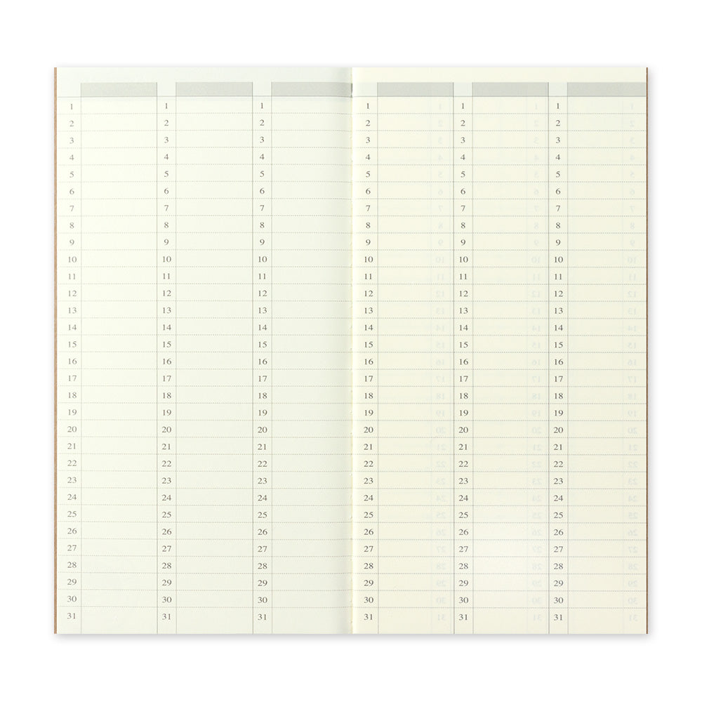 Traveler's Diary Insert, 3 Timespans, 2 sizes