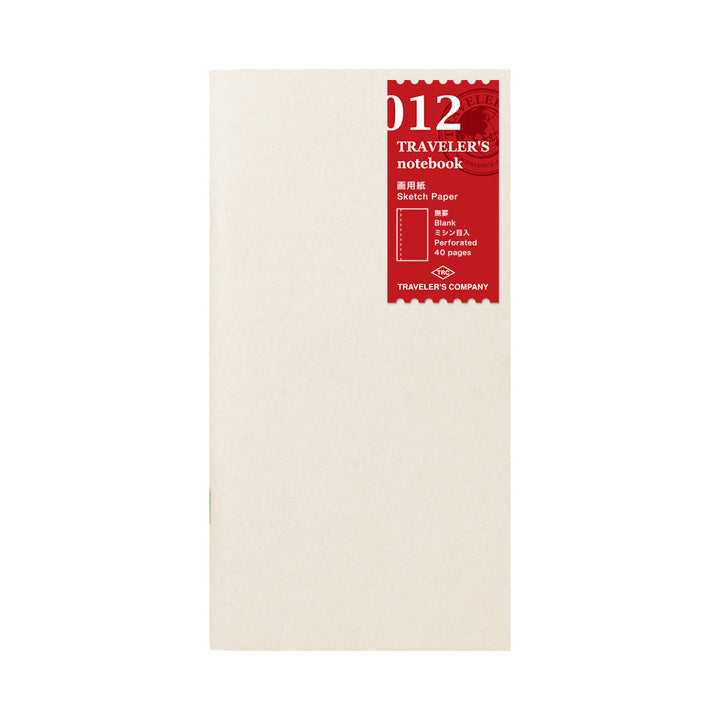 Traveler's Sketch Paper Notebook, Regular Size