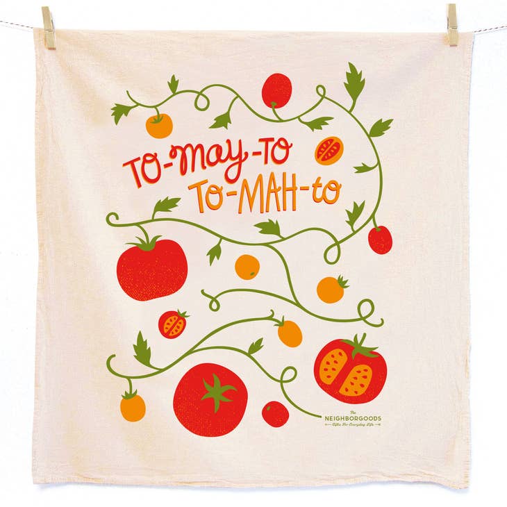 Tomato Basil Tea Towel, Set of 2