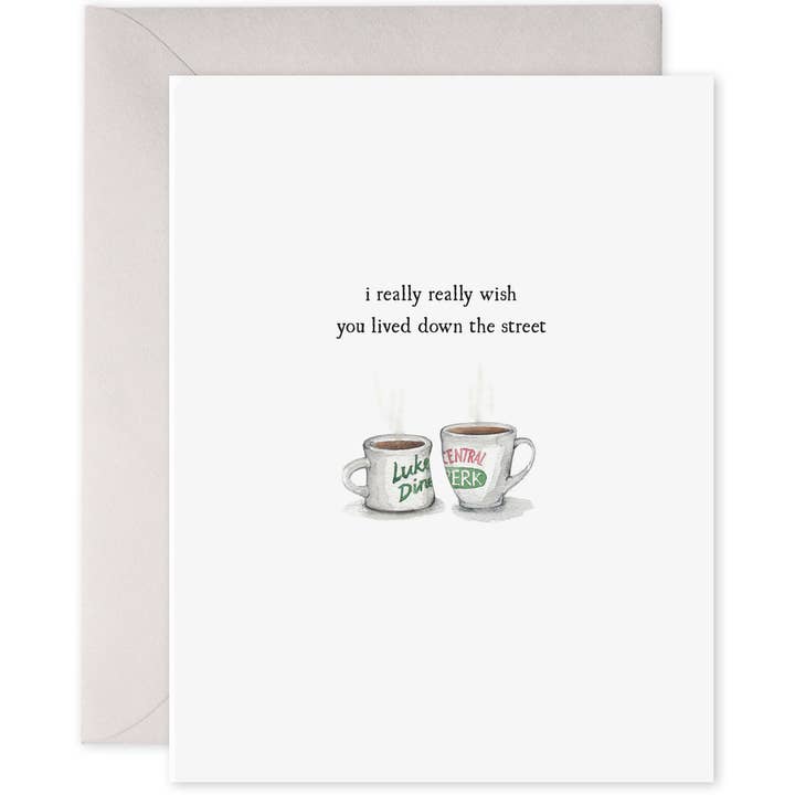 Coffee Cups Thinking of You Card