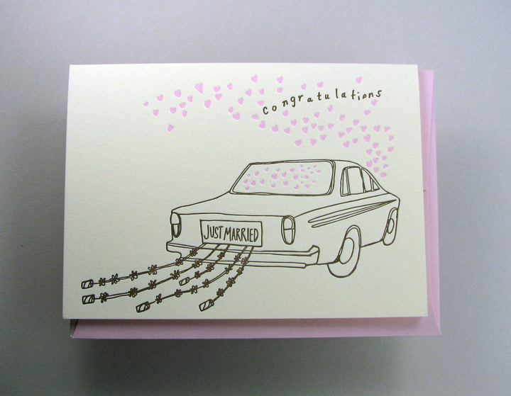 Just Married Wedding Card
