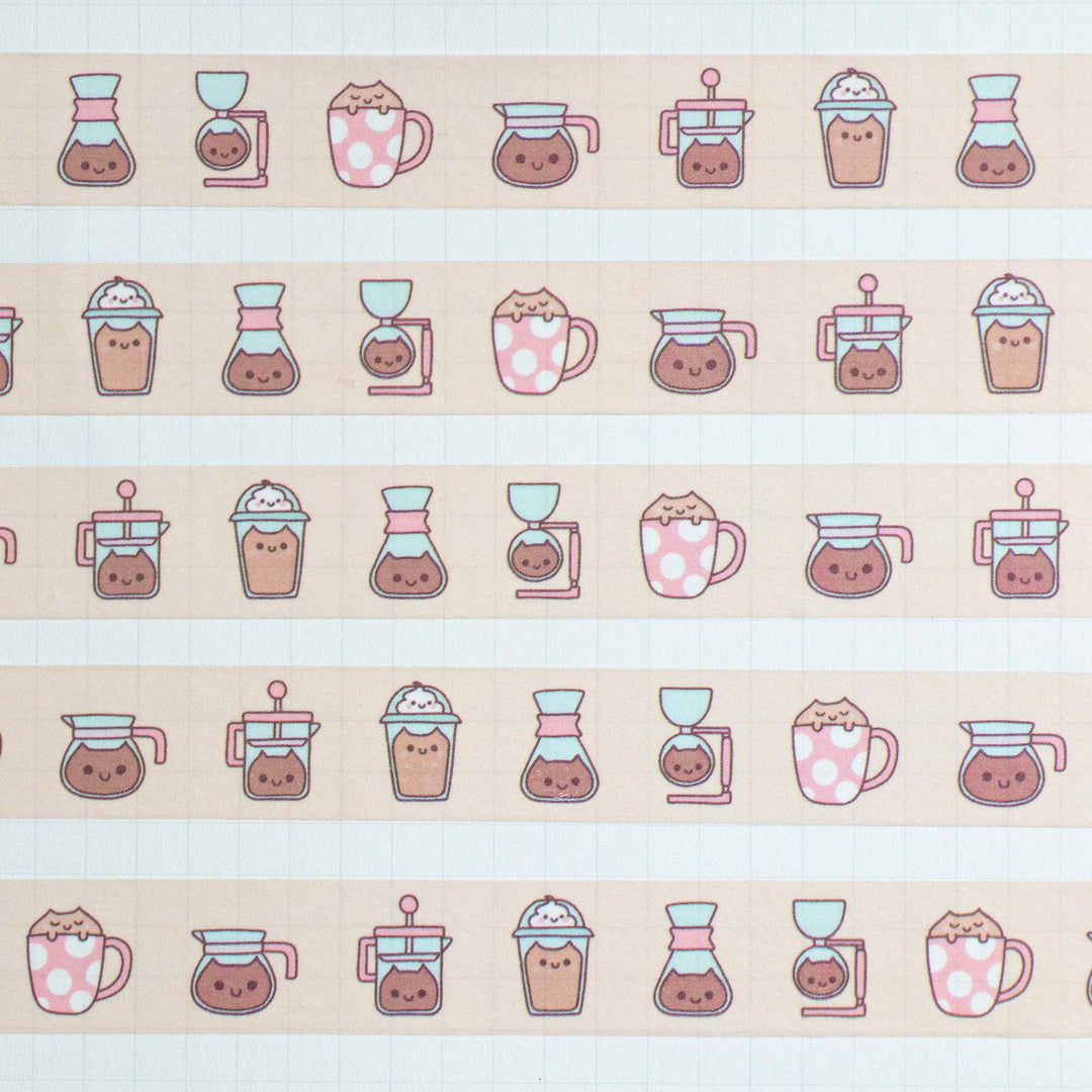 Coffee Cats Washi Tape