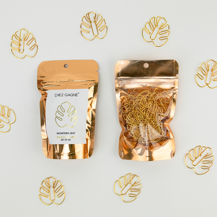 Monstera Paper Clips. 25 pack