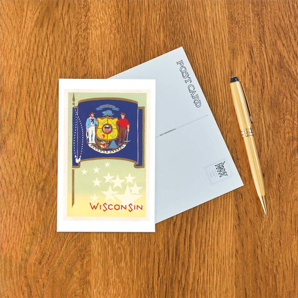 Wisconsin State Seal Postcard