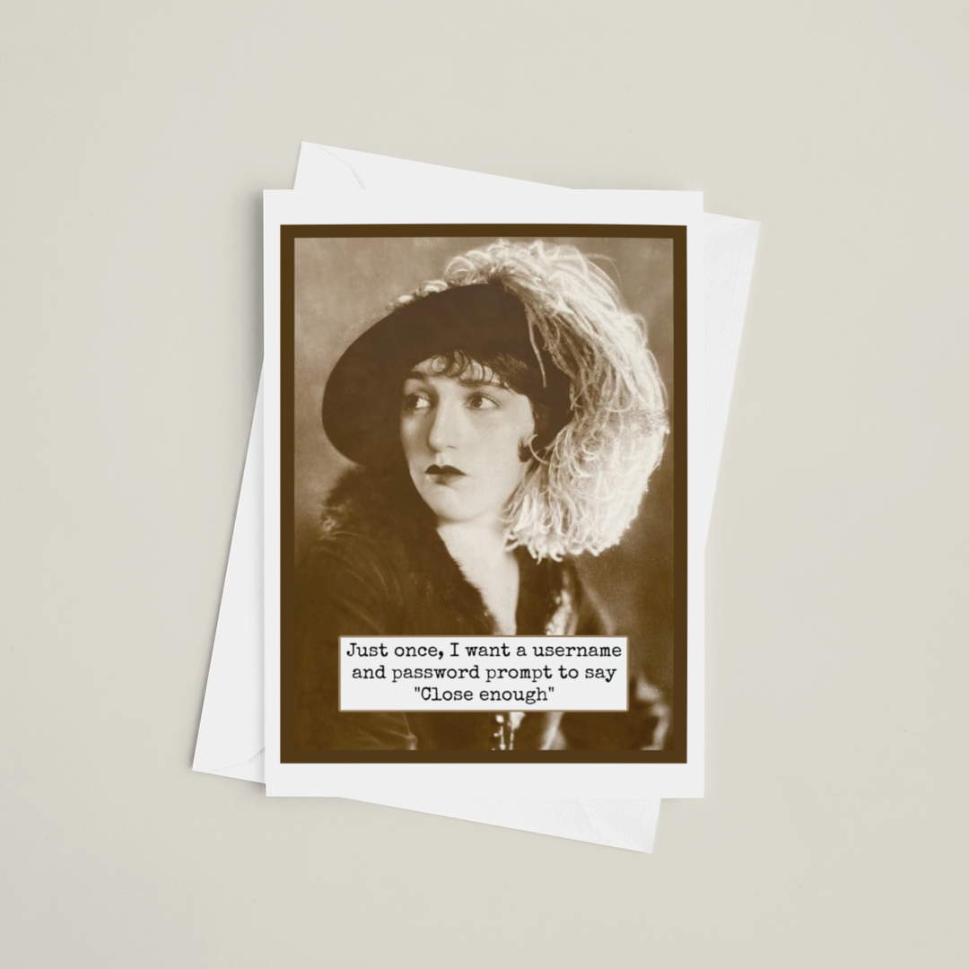 Just Once Greeting Card