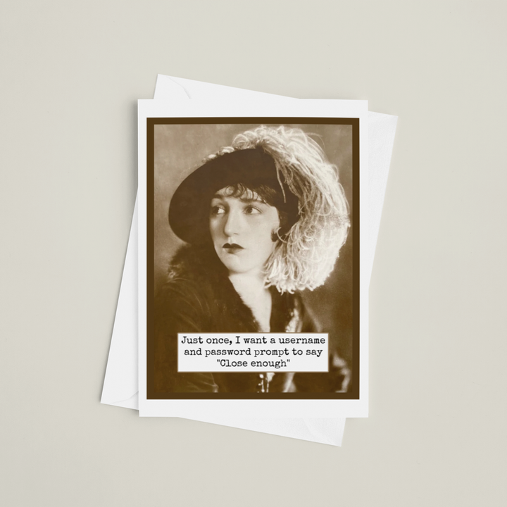 Just Once Greeting Card