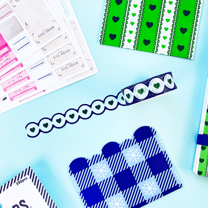 Blue Hearts Washi Tape