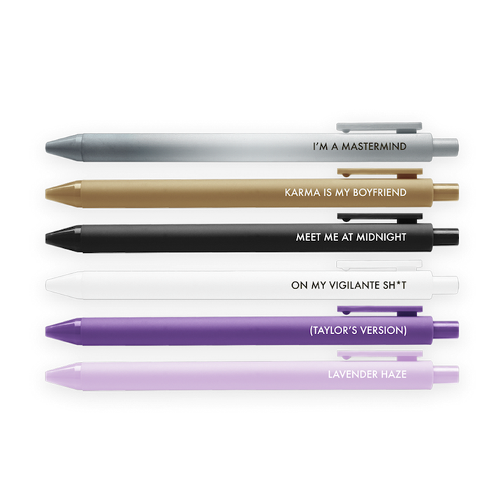 Mdnghts Pens, Set of 6