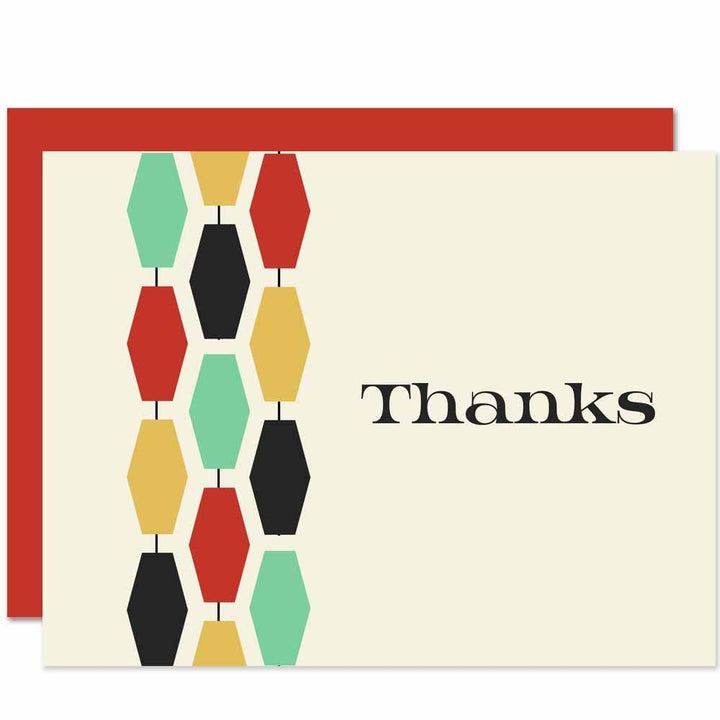 Mid-century Modern Thank You Card