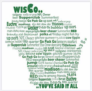 Wisconsin Lingo Postcard