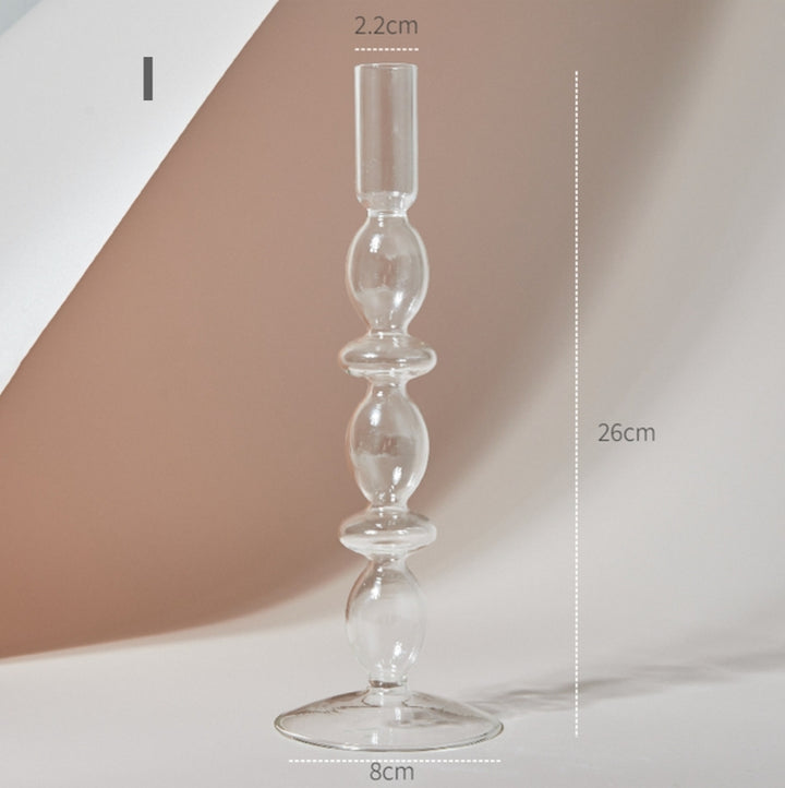 Modern Glass Candlestick, 22 shapes