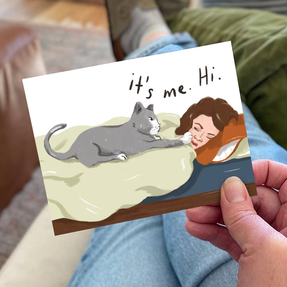 Bothering Cat Card