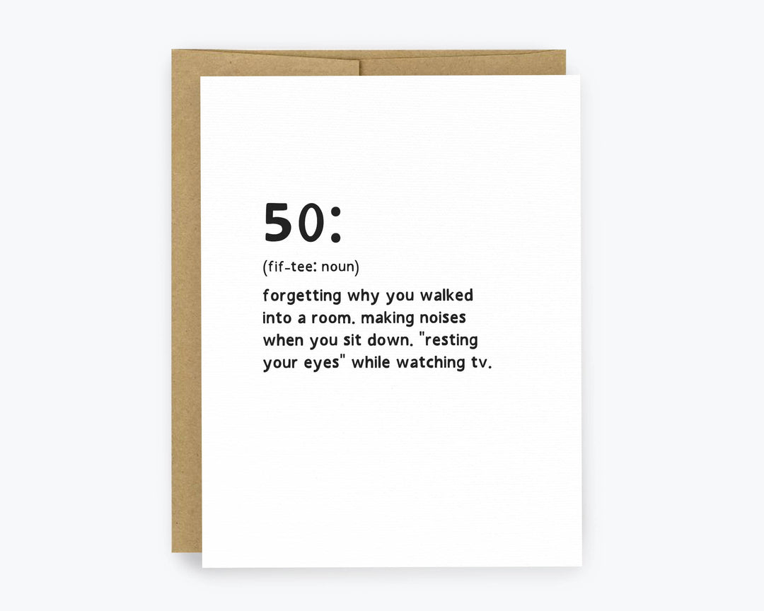 50th Birthday Card