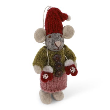 Felt Mouse with Mittens, 2 Sizes