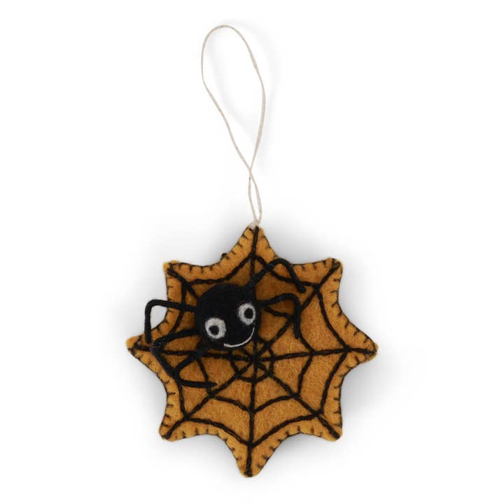 Felt Spider Web with Spider, 2 Colors
