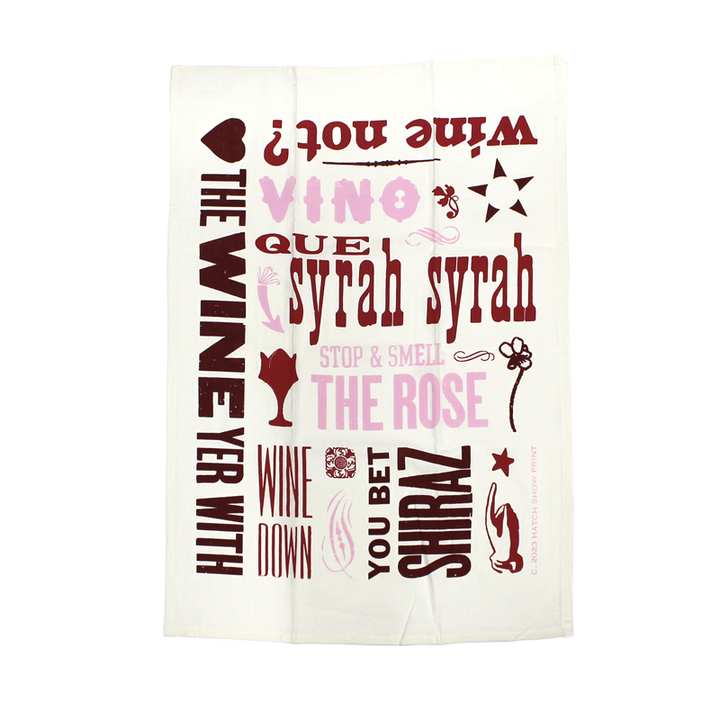 Red Wine Tea Towel