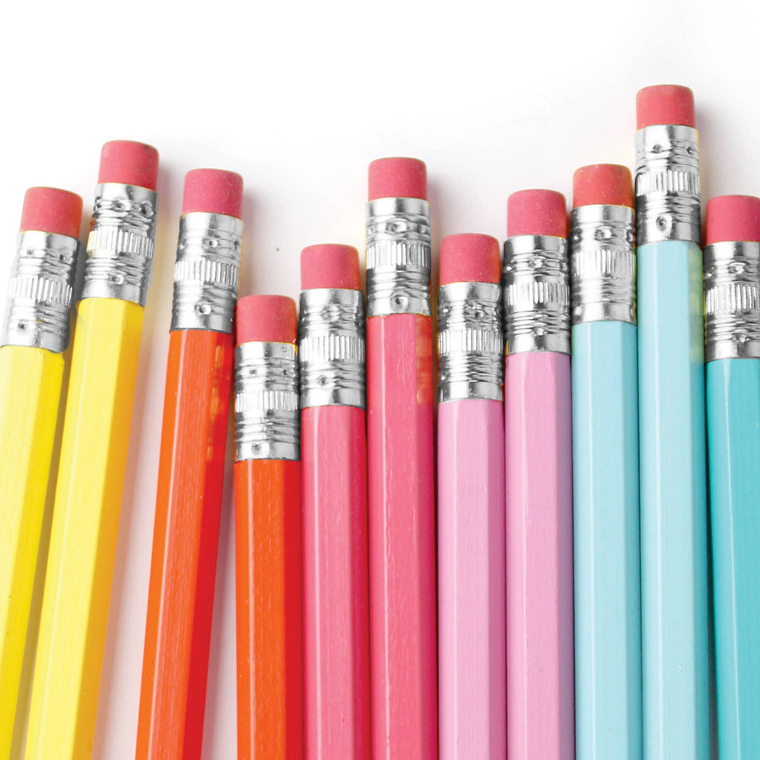 Rainbow Mini Pencils, Set of 12