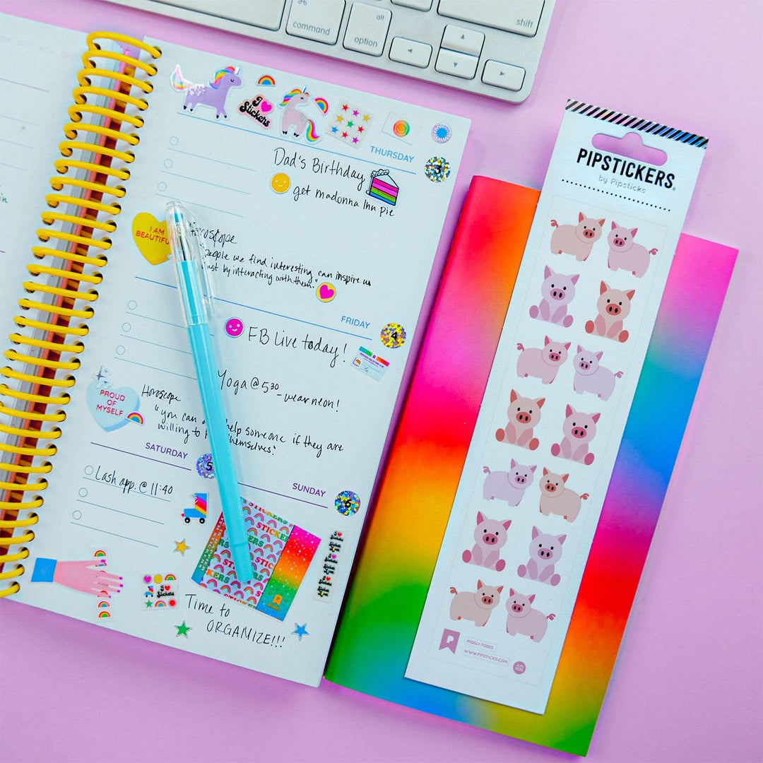 Piggly Poses Sticker Sheet