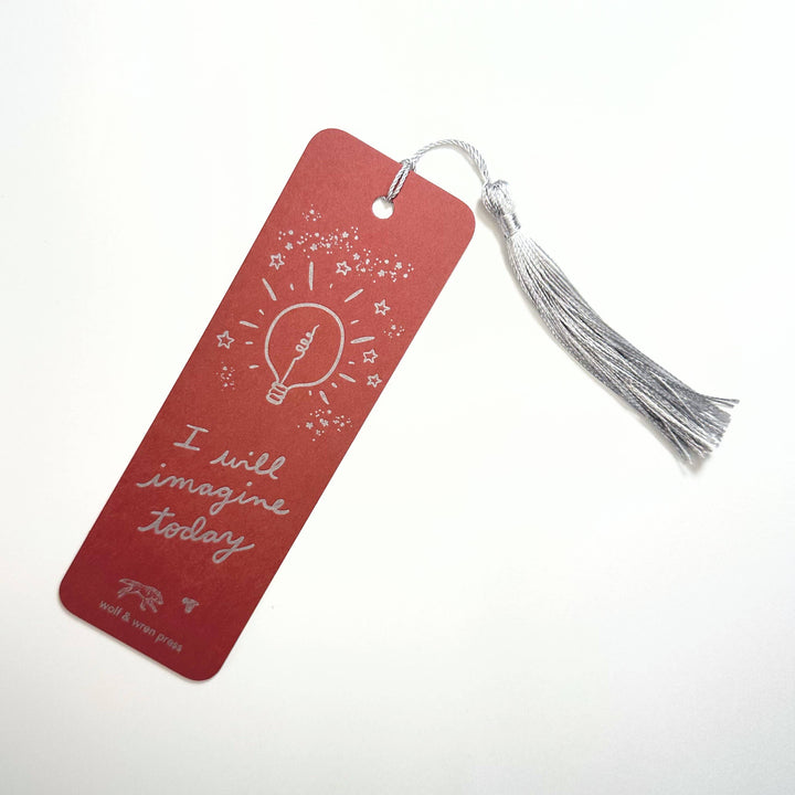 I Will Imagine Today Paper Bookmark
