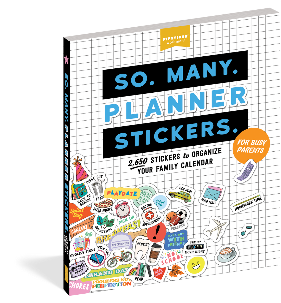 So. Many. Family Calendar Stickers.
