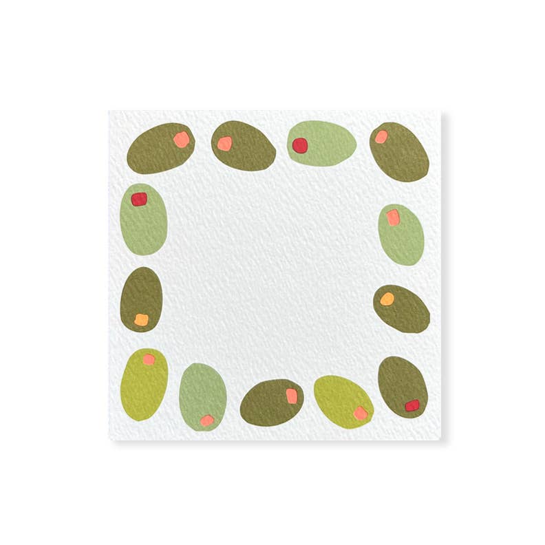 Olives Square Notes, Pack of 48