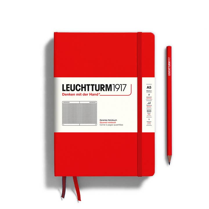 Leuchtturm1917 Hardcover Notebooks, Squared, 2 colors