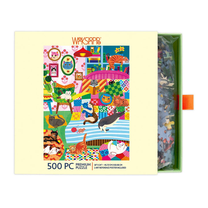 Cat Nap Stories Puzzle, 500 Pieces