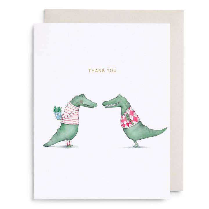 Alligator Thank You Card