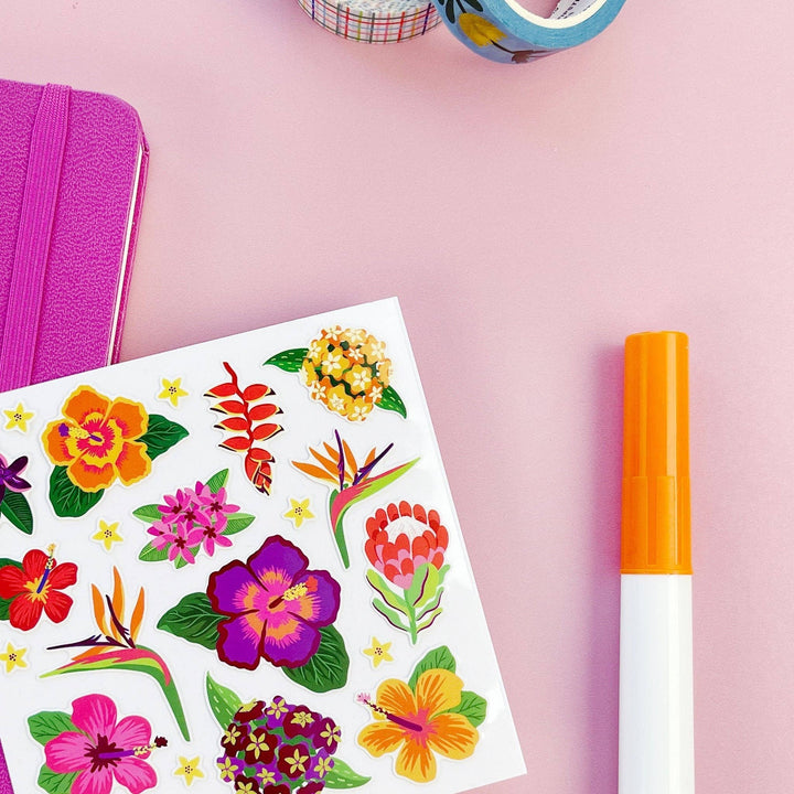 Jungle Blossoms Stickers