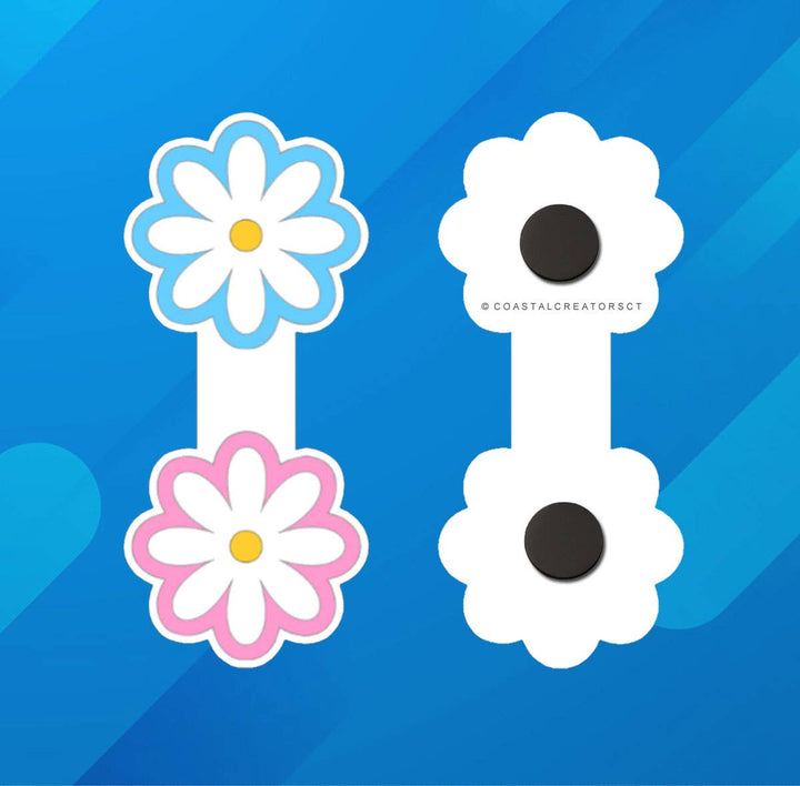 Pink/Blue Daisies Bookmark