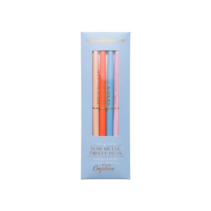 Confidence Slim Pens, Set of 4