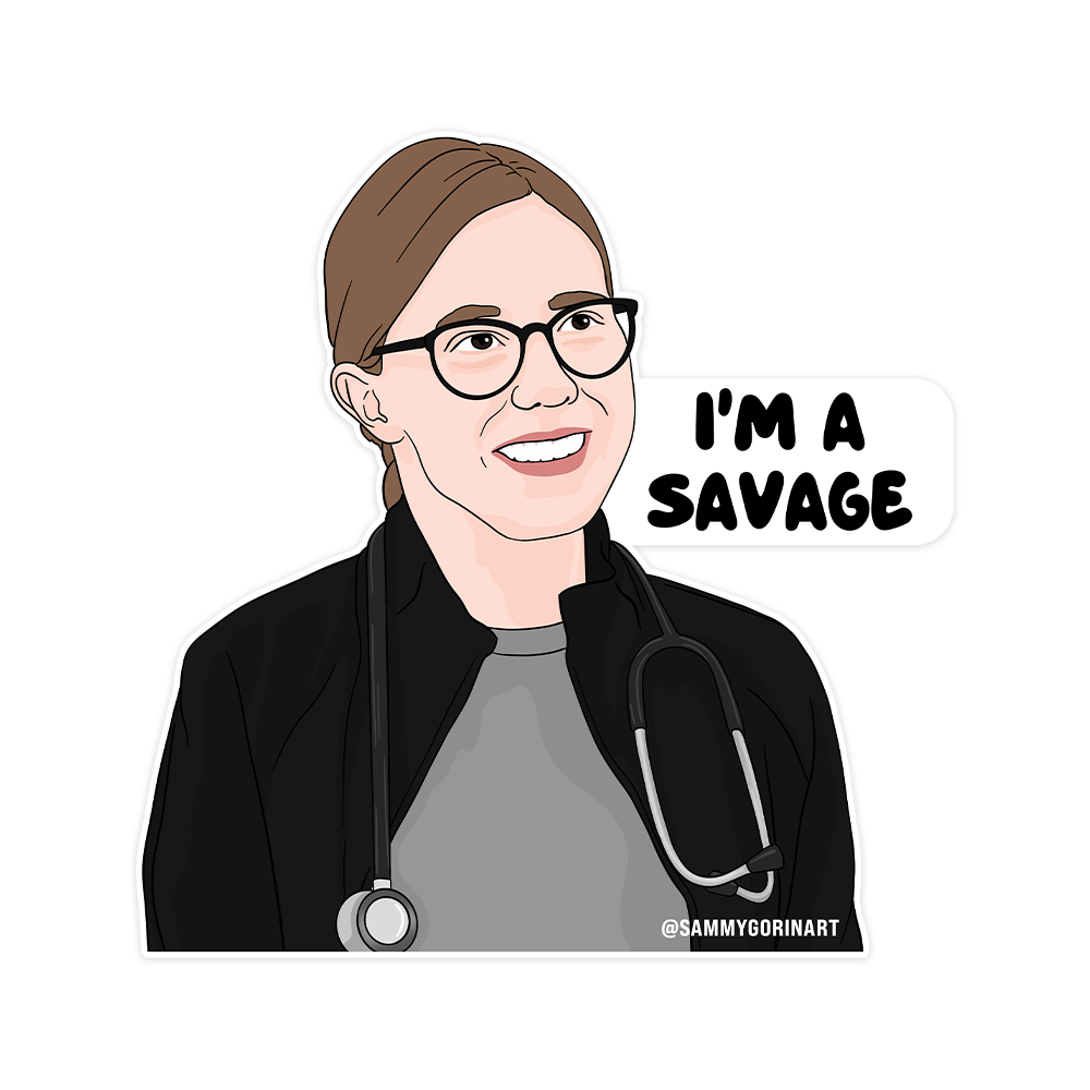 Savage Dr. Mel King Sticker