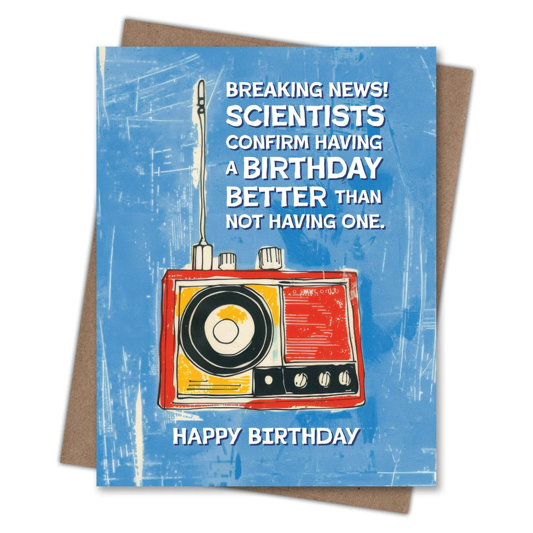 Breaking News Birthday Card
