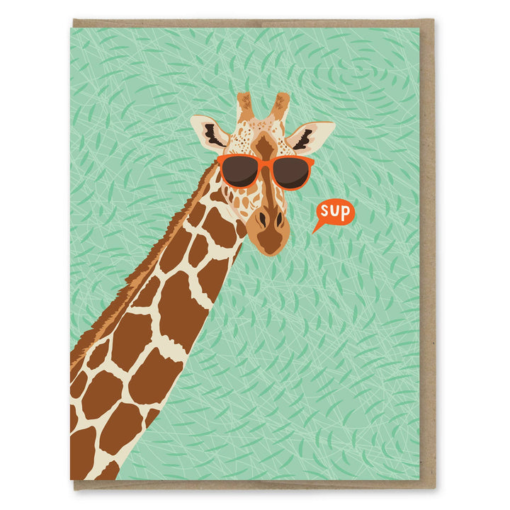 Sup Giraffe Greeting Card