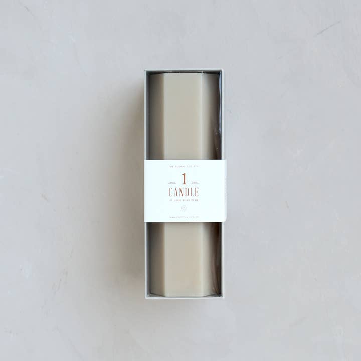 Fancy Hexagon Pillar Candles, 9", 3 colors