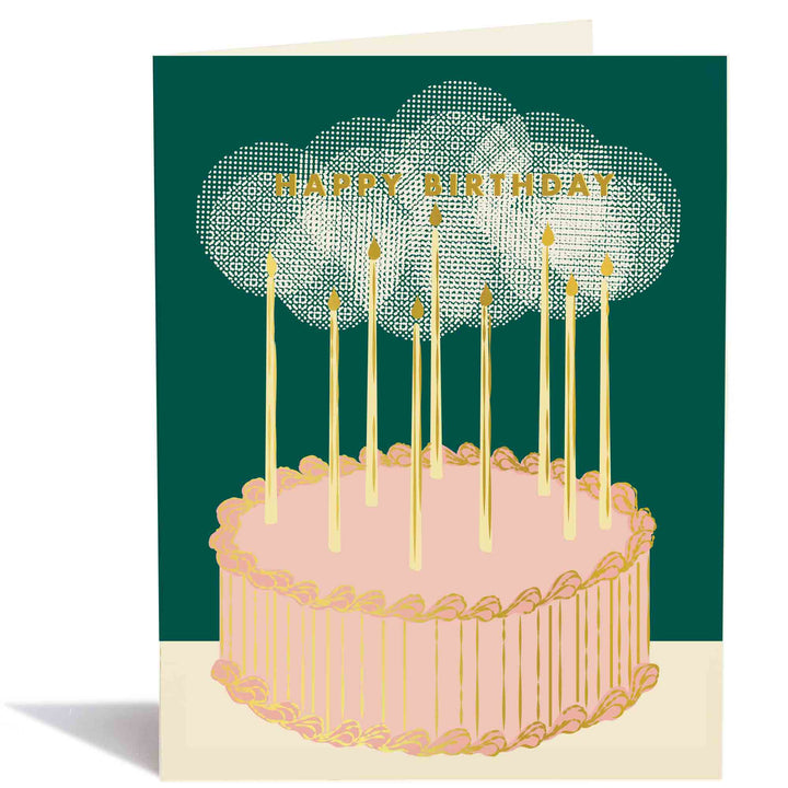 Glowy Cake Birthday Card