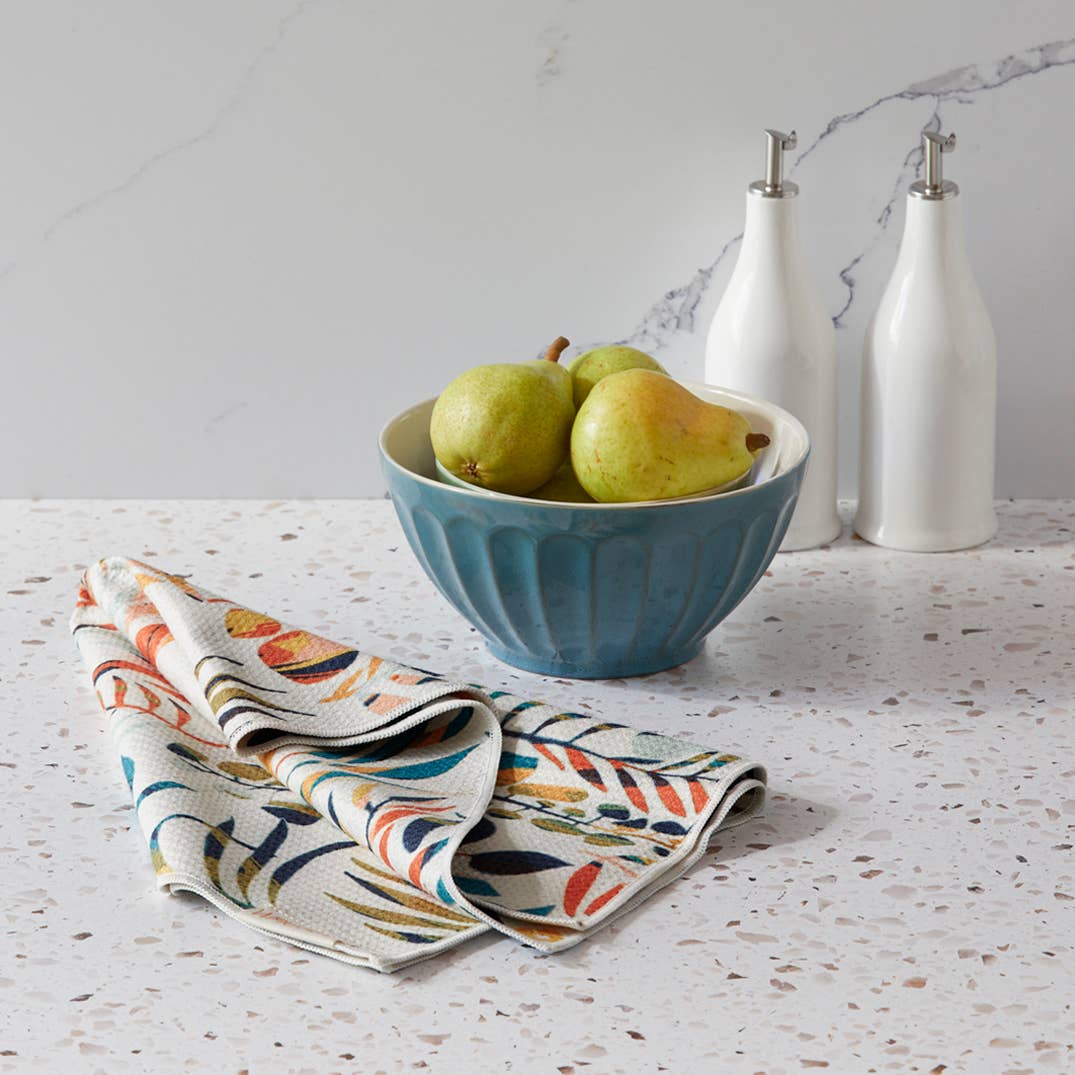 Colorful Leaves Microfiber Dish Towel