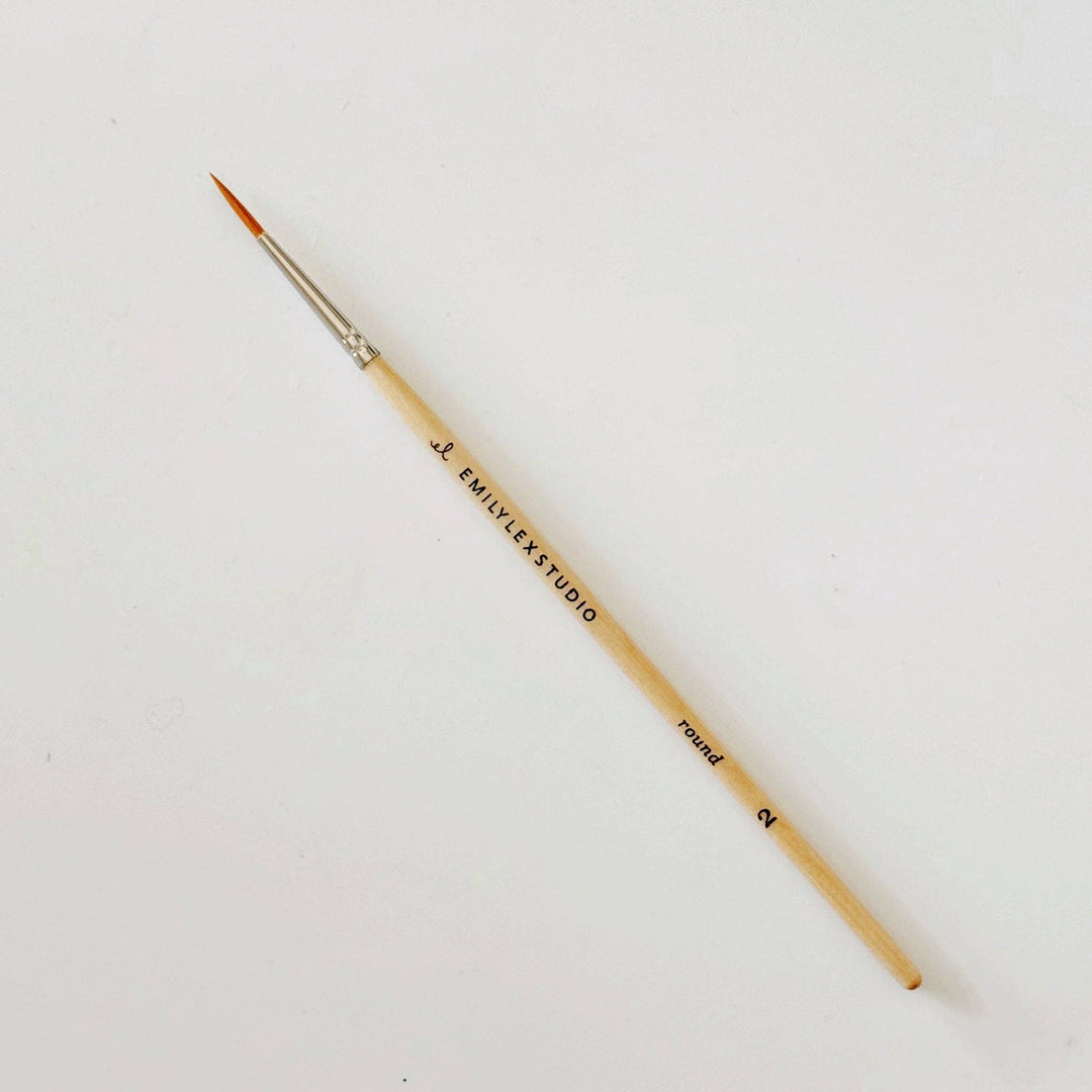 Watercolor Wood Paintbrushes, Set of 5